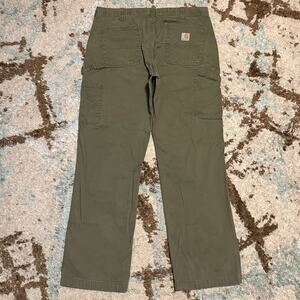 Carhartt B324 ARG Carpenter Pants Size 36x32 Army Green Work Workwear